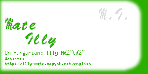 mate illy business card